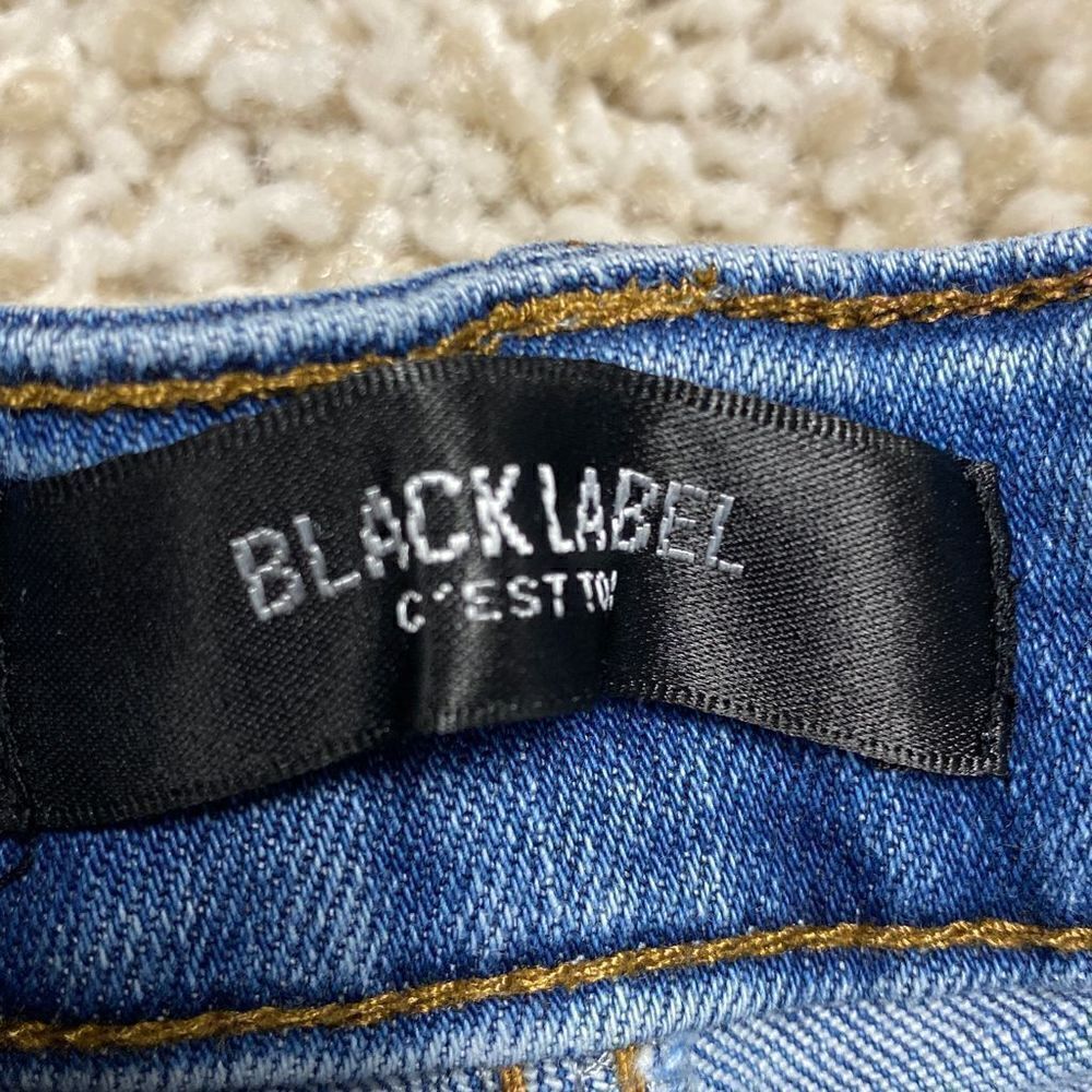 Black Label C’EST To High Rise Denim Shorts Size Small - Picture 4 of 6